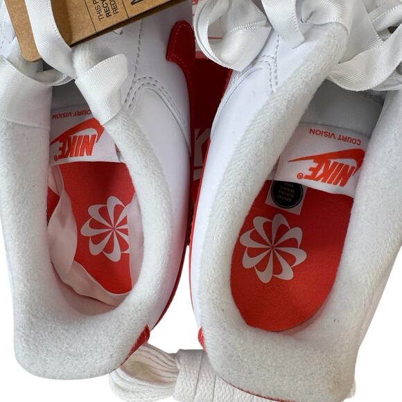 Women's Nike Court Vision Lo NN White Magic Ember Red Sail HV5246-100 sz 8.5 - Picture 5 of 9